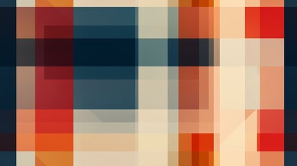 Abstract Geometric Composition with Overlapping Rectangles