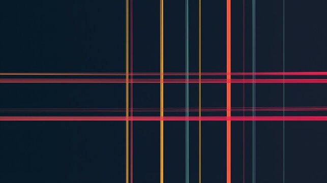 Abstract Lines on a Dark Background
