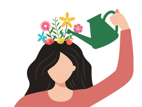 self care love mental health illustration mindfulness confidence support