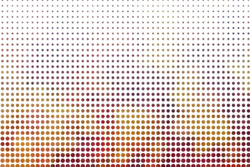 Orange and white polka dot background