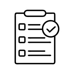checklist (18) icon, checklist (18) line art - simple line art of checklist (18), perfect for checklist (18) logos and icons
