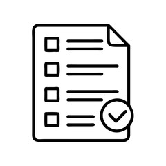 checklist (19) icon, checklist (19) line art - simple line art of checklist (19), perfect for checklist (19) logos and icons