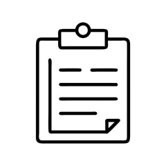 clipboard icon, clipboard line art - simple line art of clipboard, perfect for clipboard logos and icons