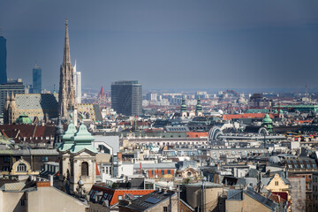 Obraz premium Vienna Cityscape – A Stunning View of Austria’s Historic and Modern Charm
