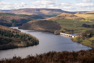 View from Bamford edge on a sunny day