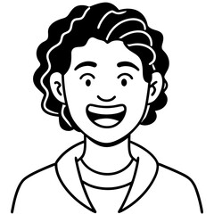 Happy person smiling in a casual setting