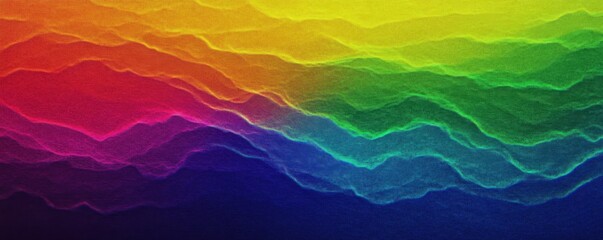 Gradient background texture retro rainbow wave banner abstract design