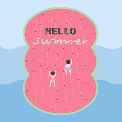 안녕 여름_수박수영장