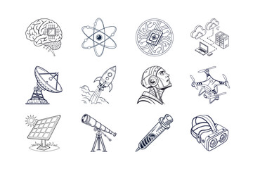 Set of Mythology and Fantasy Icons