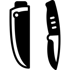 Knife glyph icon