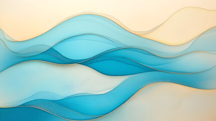 Abstract water waves artwork background illustration