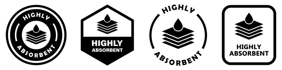 Highly Absorbent labels for material feature information label.