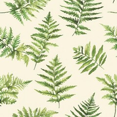 Vibrant green leaf pattern with fresh designs creating a seamless background for nature-inspired creative projects