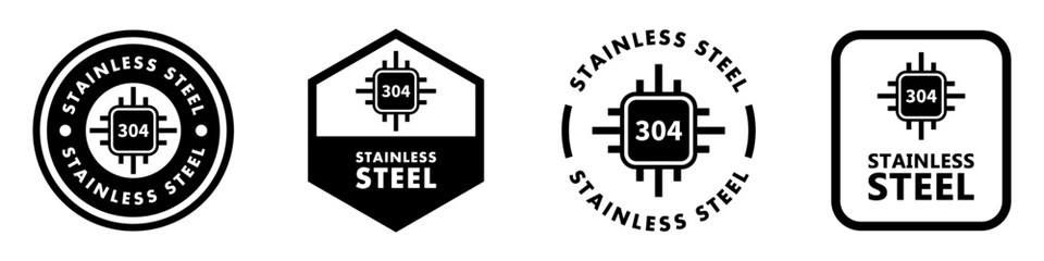 Stainless Steel 304 signs for packaging label. Anti Rust and rust resistant items label.