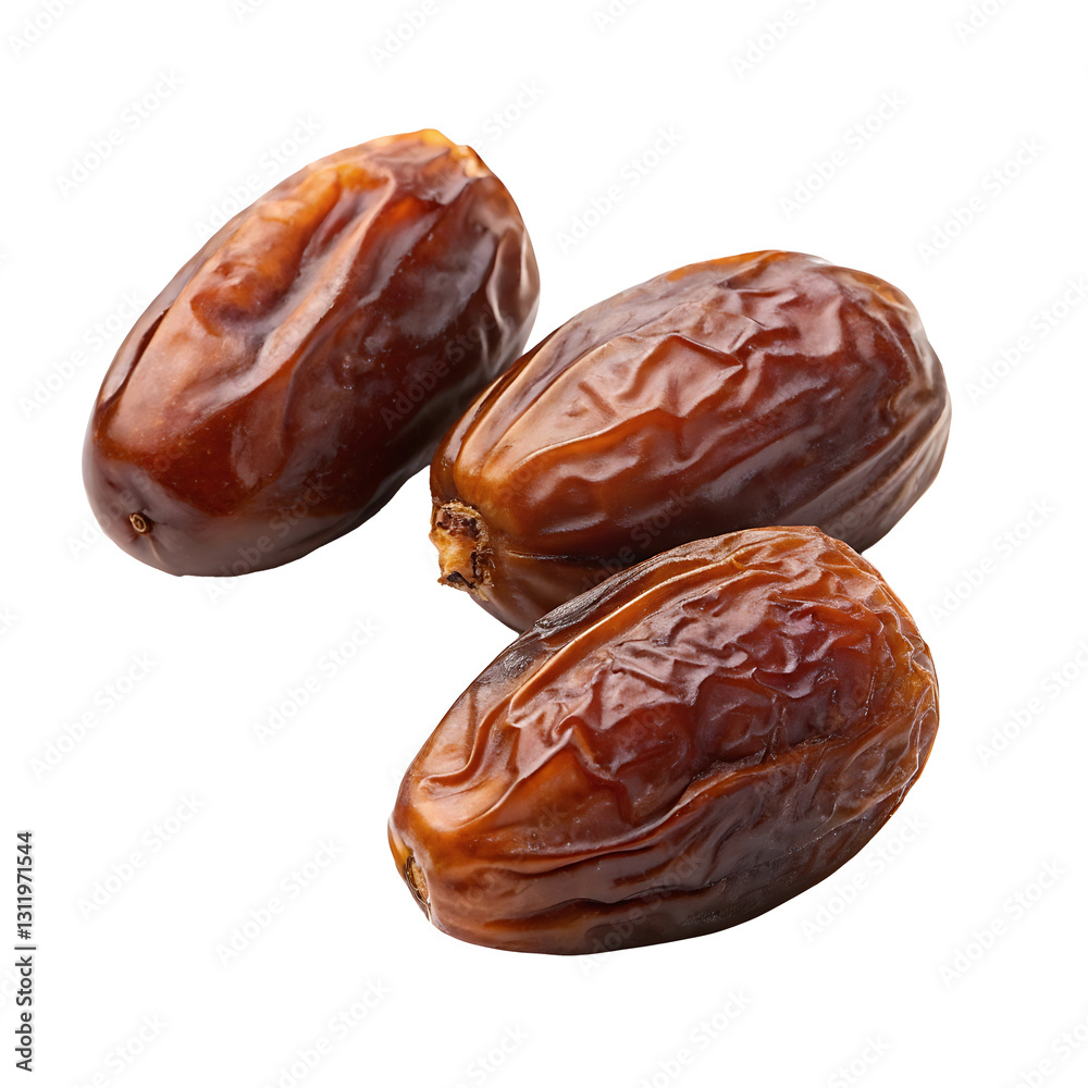 Wall mural high-resolution fresh ajwa date fruit png image on transparent background