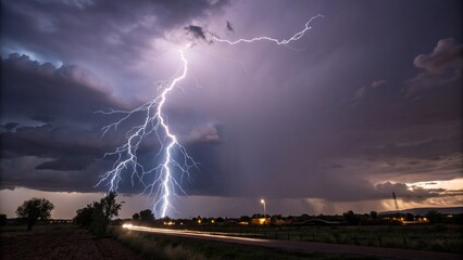 lightning in the city