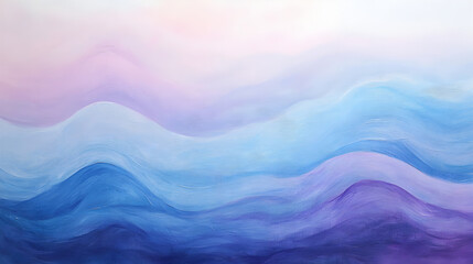 Obraz premium waves in soft lavender and blue, evoking a sense of emotional healing 