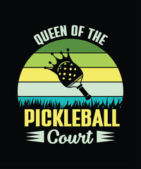 Pickleball quote vintage t-shirt design instant download 