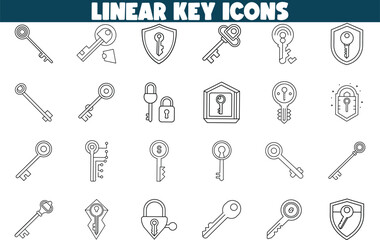 Linear Lightbulb Idea Icons Innovation, Creativity, Design, Inspiration Collection