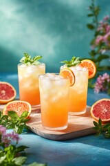 Refreshing summer cocktail recipe outdoor setting beverage photography vibrant colors close-up enjoyment