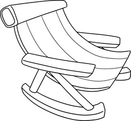 beach chair doodle beach
