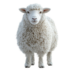 Fototapeta premium Fluffy White Sheep
