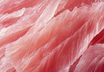 Close-Up of Delicate Slices of Fresh Raw Fish with Textured Surfaces Ideal for Sushi or Culinary Presentation on a Light Background
