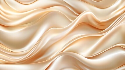 Obraz premium Luxurious golden silk fabric drapes and flows elegantly creating texture