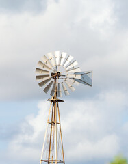 Windmill in rural area