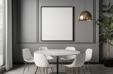 Dining room interior with table, dining room table, interior of a modern room, modern interior design, modern living room interior, modern interior design of living room