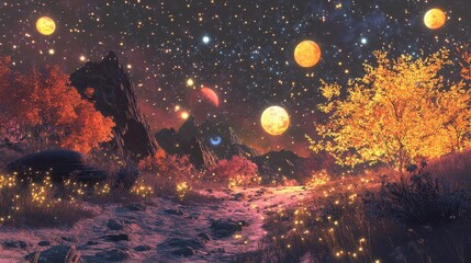 A rugged, reddish-brown terrain blankets the planet’s surface, with fine, dusty layers accentuating its alien beauty. Craters and ridges hint at untold geological histories beneath this desolate expan