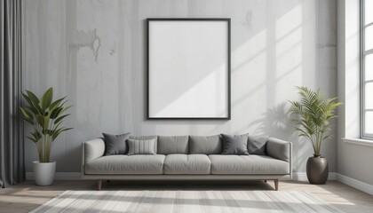 Modern living room design home interior photo bright environment wide angle minimalist concept