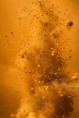 yellow water drops background