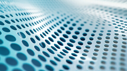 Naklejka premium A gradient technology-inspired background featuring an abstract pattern of white and blue dots