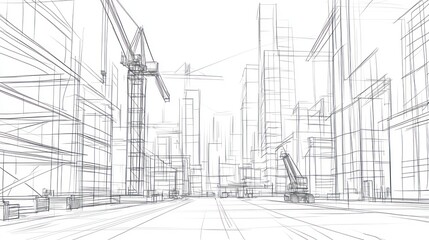 City Under Construction Blueprint