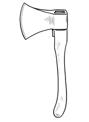 Axe Hand Drawn Illustration