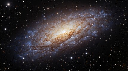 Fototapeta premium Majestic Spiral Galaxy NGC 253 in Sculptor Constellation
