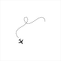 Airplane Dotted Line