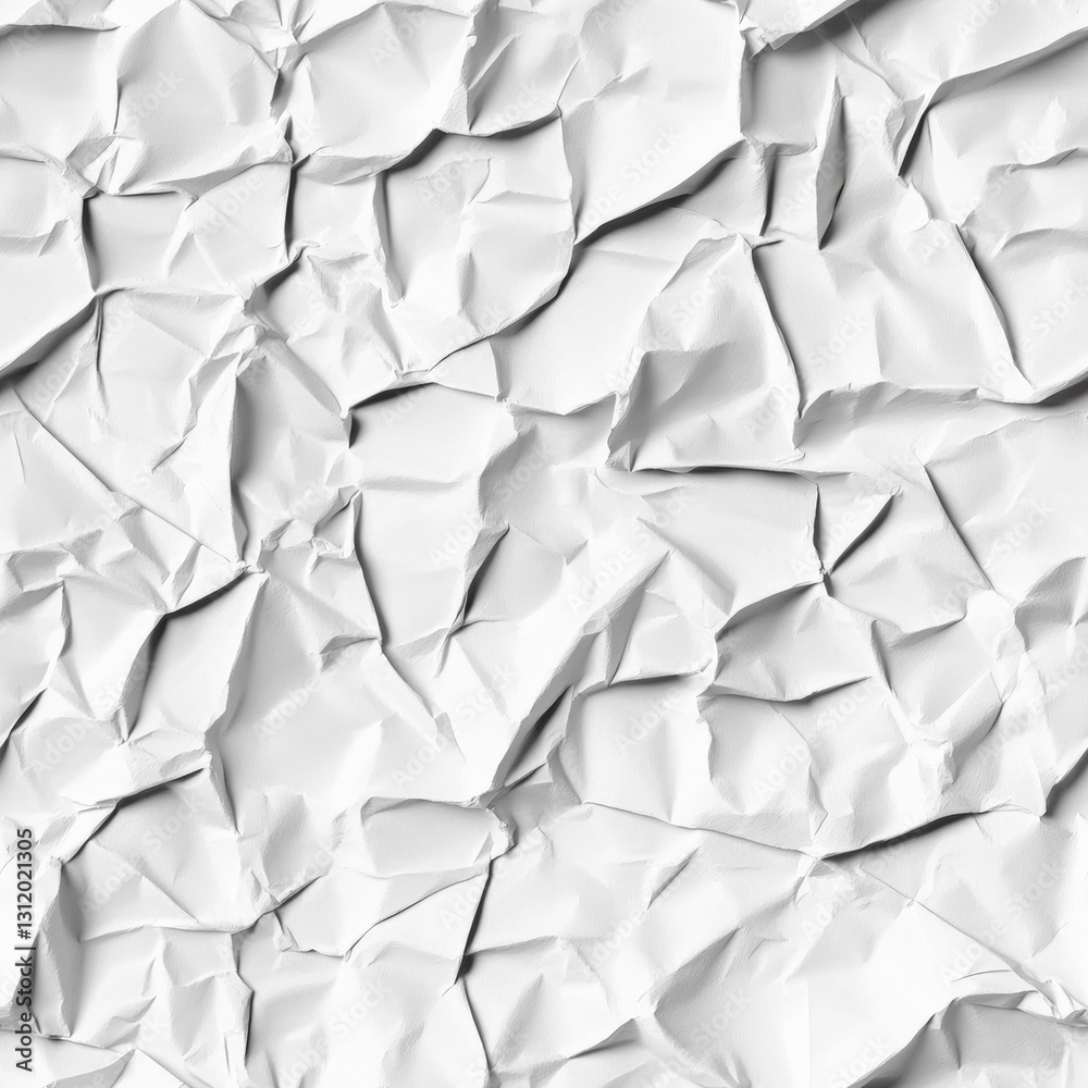 Poster seamless elegant white crumpled paper background perfect for adding a subtle touch of texture to cre