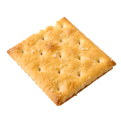 Crispy cracker isolated on transparent background