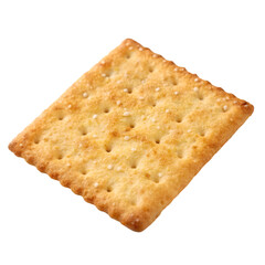 Fototapeta premium Crispy cracker isolated on transparent background