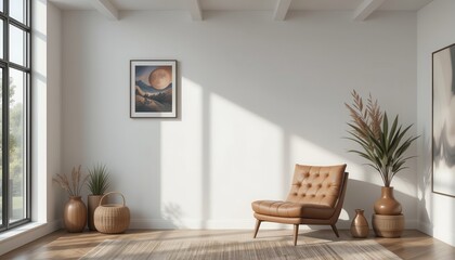 Cozy modern living room natural light interior design home decor relaxed atmosphere