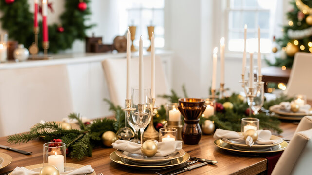 holiday table decor inspiration, soft lighting for hosting