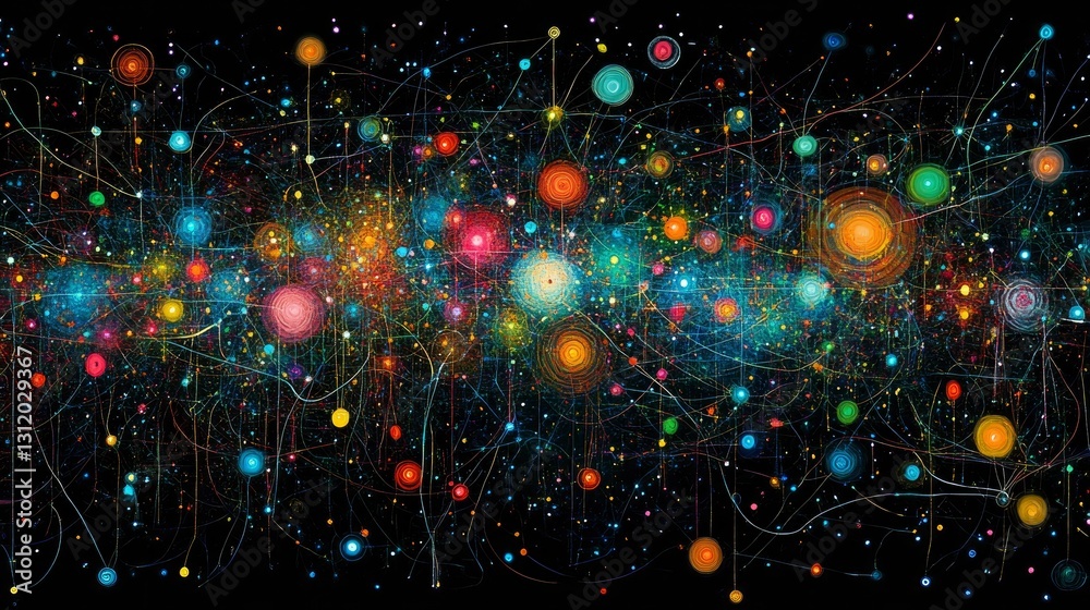 Wall mural cosmic web a celestial tapestry of interconnectedness