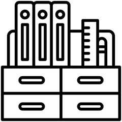 Desk Organizer Icon