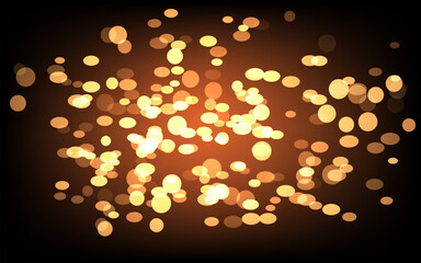 abstract blurred light element. Bokeh lights decoration or background 