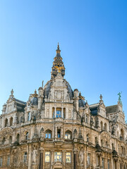 Fototapeta premium Antique building view in Antwerp, Belgium