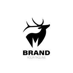 Obraz premium Elk Logo. Elk Logo Design. Elk Logo Brand. Elk Logo Vector Design Isolated on White Background