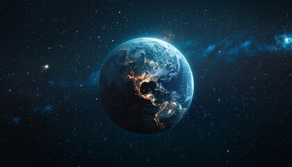 A planetary background showcasing Earth