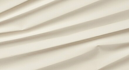 Obraz premium Elegant Draped Cream Fabric Texture Soft Smooth and Luxurious Textile Background